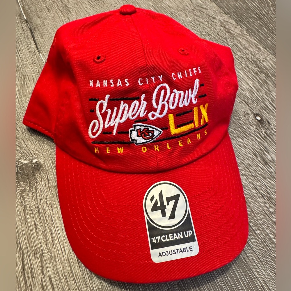 Kansas City Chiefs Super Bowl LIV New Orleans ’47 Brand Clean Up Hat Adjustable